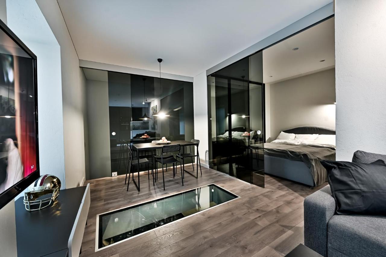Ferienwohnung Jacuzzi Cinema Loft Kaunas Exterior foto